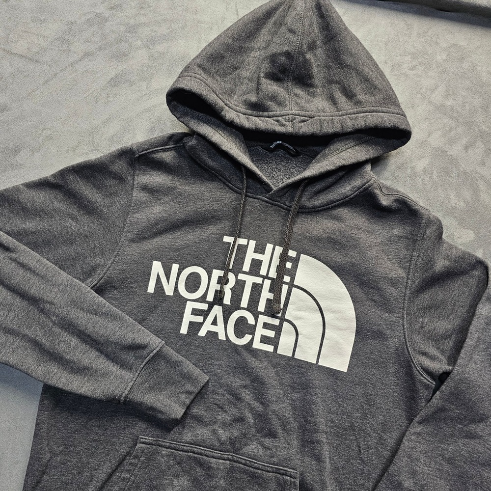 The North Face Mens Gray Logo Pullover Hoodie Sweatshirt A3FR1 Size S/P